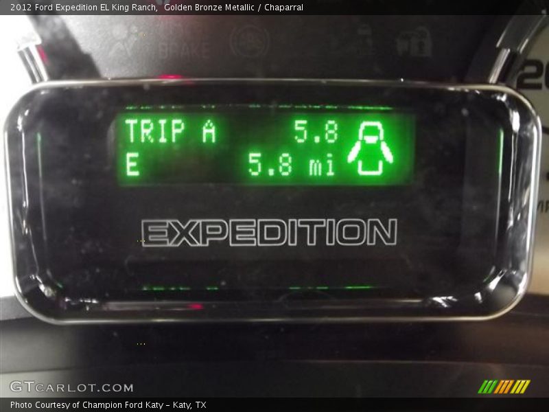 Golden Bronze Metallic / Chaparral 2012 Ford Expedition EL King Ranch