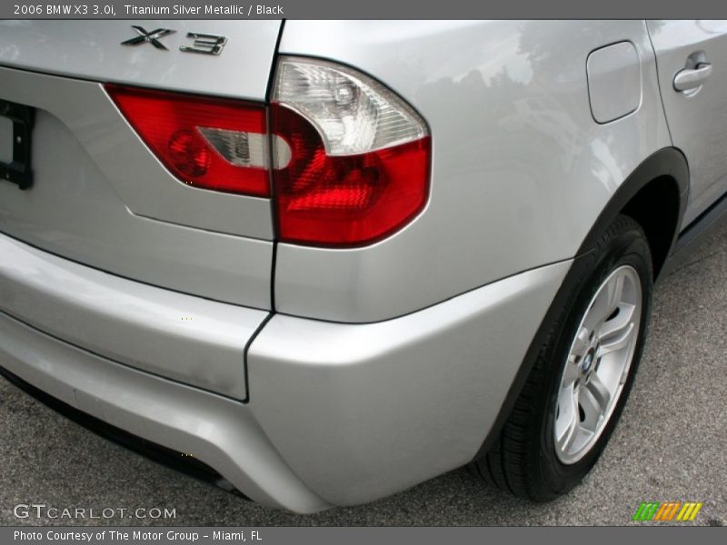 Titanium Silver Metallic / Black 2006 BMW X3 3.0i