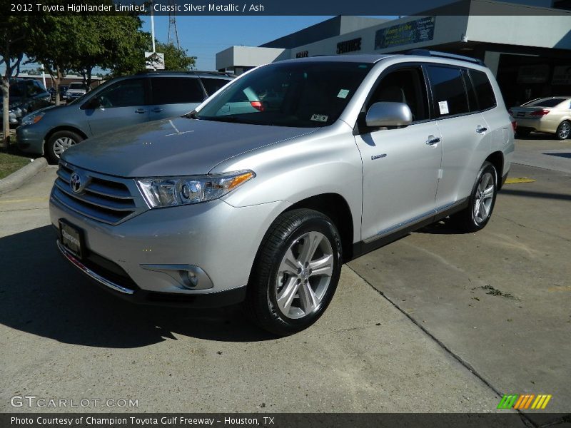 Classic Silver Metallic / Ash 2012 Toyota Highlander Limited