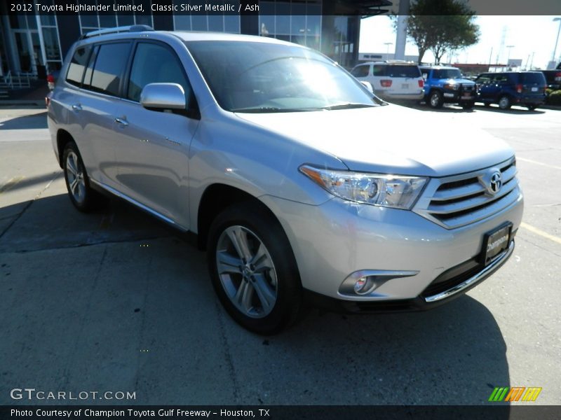 Classic Silver Metallic / Ash 2012 Toyota Highlander Limited