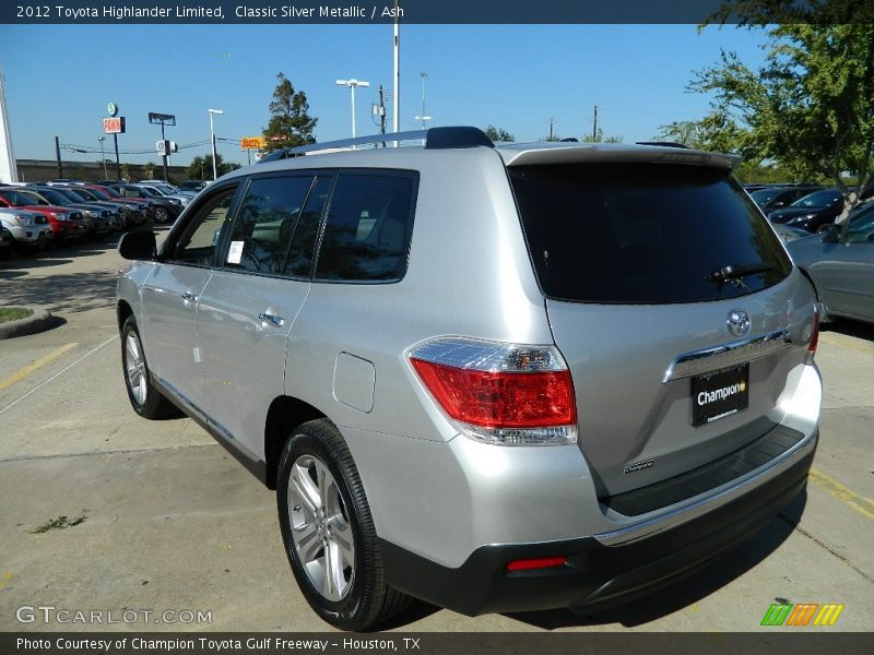 Classic Silver Metallic / Ash 2012 Toyota Highlander Limited
