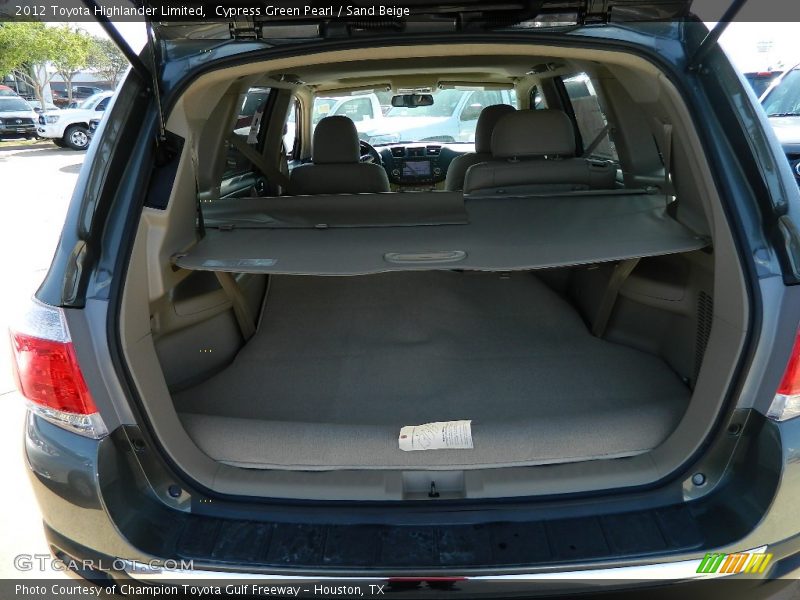 Cypress Green Pearl / Sand Beige 2012 Toyota Highlander Limited