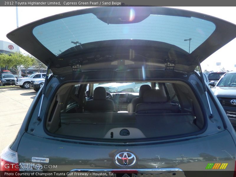 Cypress Green Pearl / Sand Beige 2012 Toyota Highlander Limited