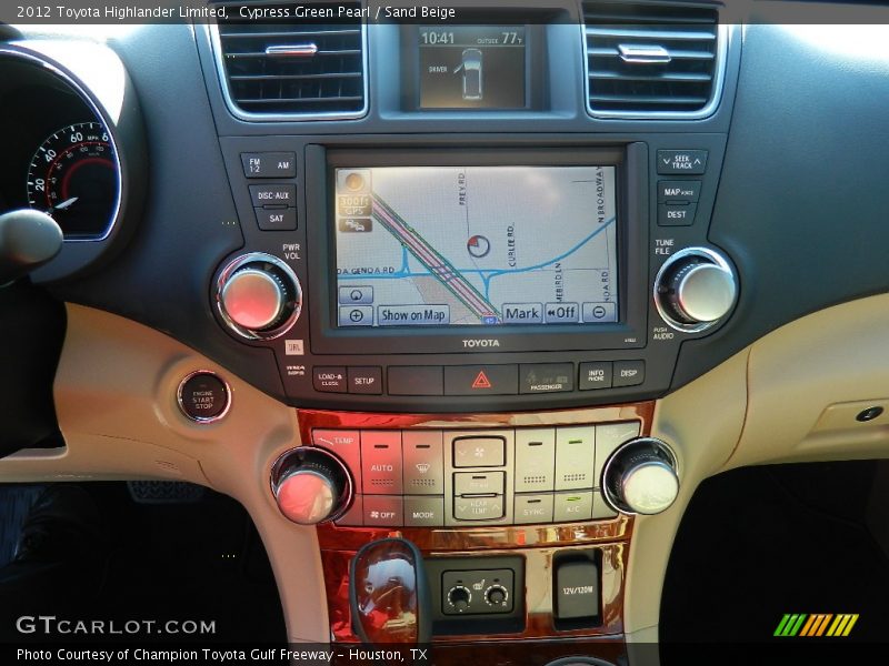 Cypress Green Pearl / Sand Beige 2012 Toyota Highlander Limited