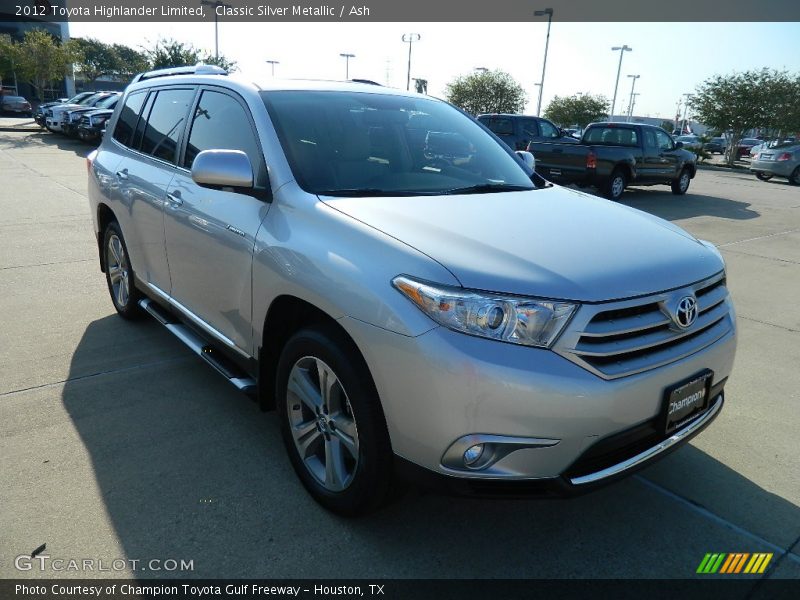 Classic Silver Metallic / Ash 2012 Toyota Highlander Limited