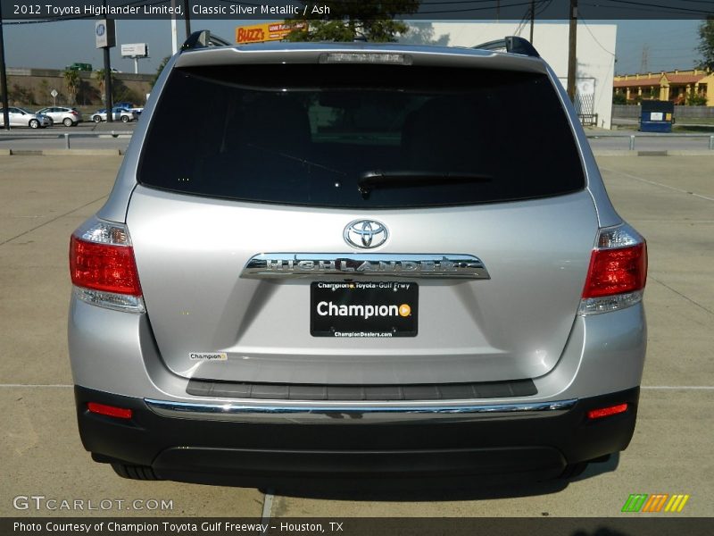 Classic Silver Metallic / Ash 2012 Toyota Highlander Limited