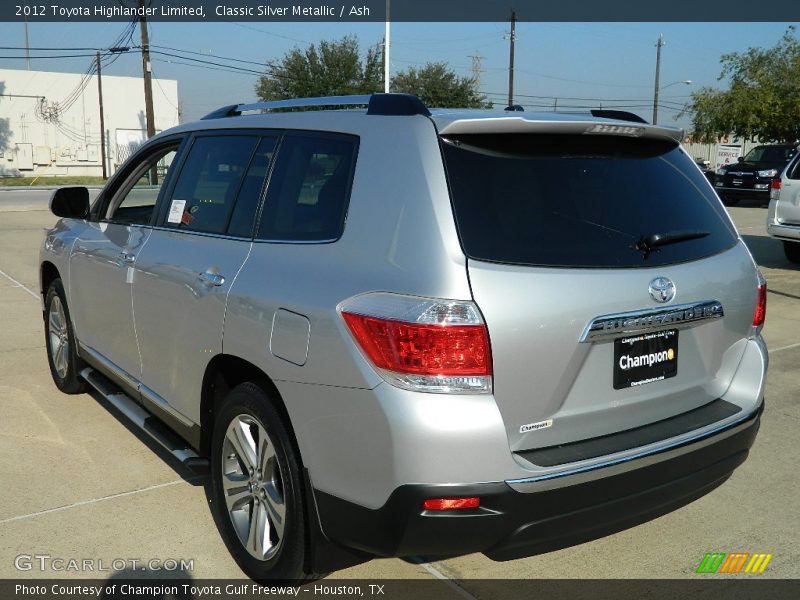 Classic Silver Metallic / Ash 2012 Toyota Highlander Limited