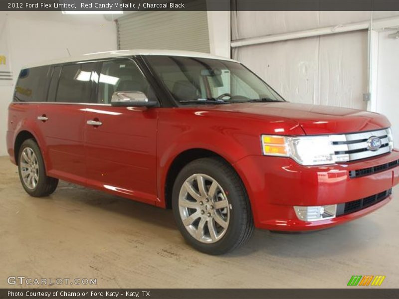 Red Candy Metallic / Charcoal Black 2012 Ford Flex Limited