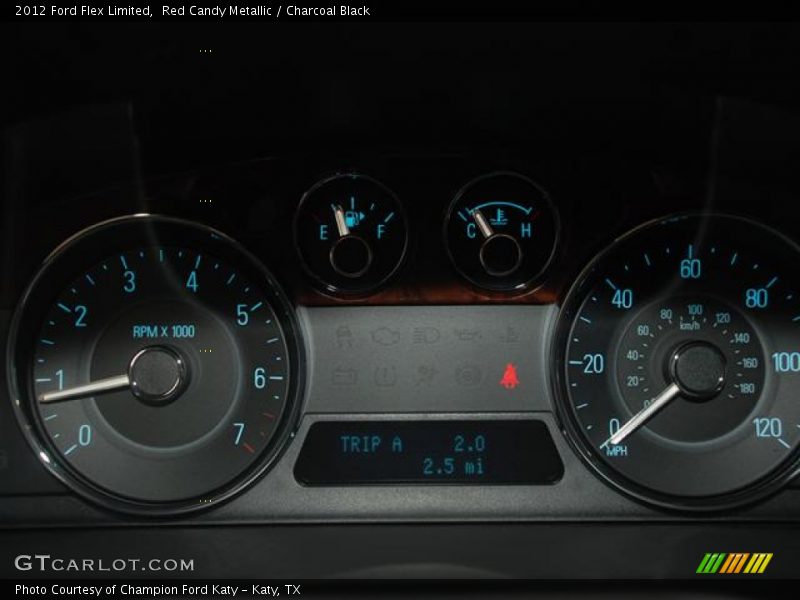 Red Candy Metallic / Charcoal Black 2012 Ford Flex Limited
