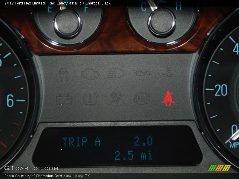 Red Candy Metallic / Charcoal Black 2012 Ford Flex Limited
