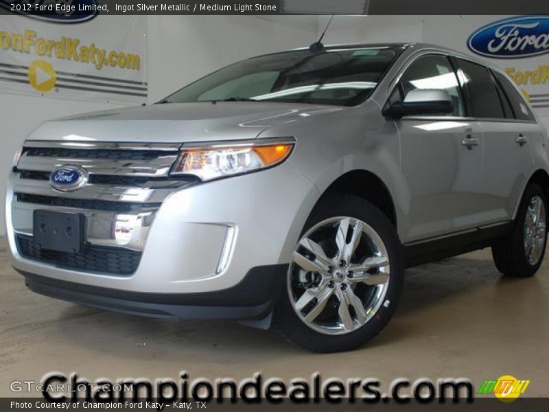 Ingot Silver Metallic / Medium Light Stone 2012 Ford Edge Limited