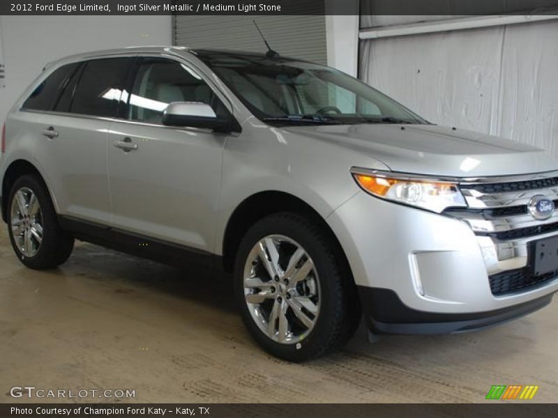 Ingot Silver Metallic / Medium Light Stone 2012 Ford Edge Limited
