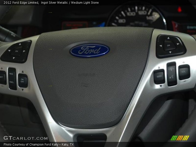 Ingot Silver Metallic / Medium Light Stone 2012 Ford Edge Limited