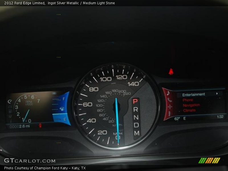 Ingot Silver Metallic / Medium Light Stone 2012 Ford Edge Limited