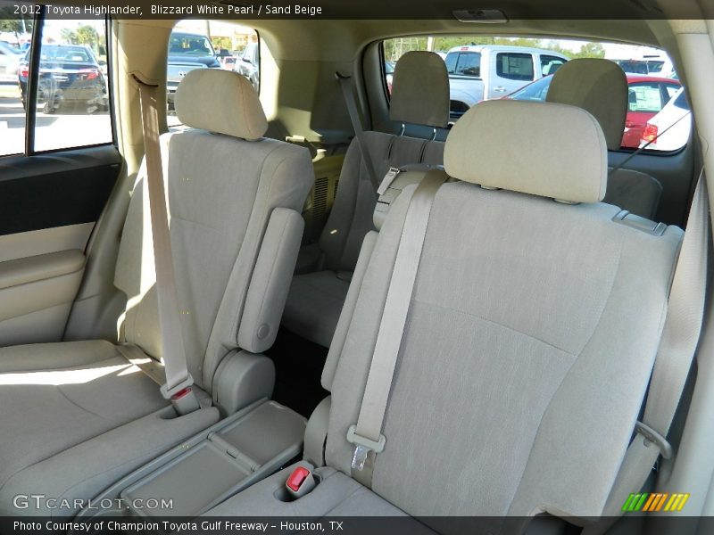 Blizzard White Pearl / Sand Beige 2012 Toyota Highlander