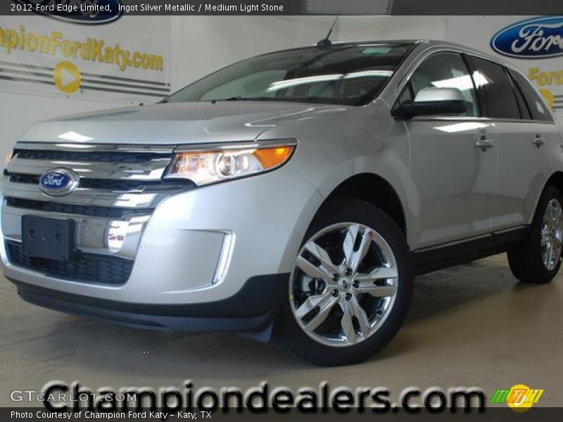 Ingot Silver Metallic / Medium Light Stone 2012 Ford Edge Limited