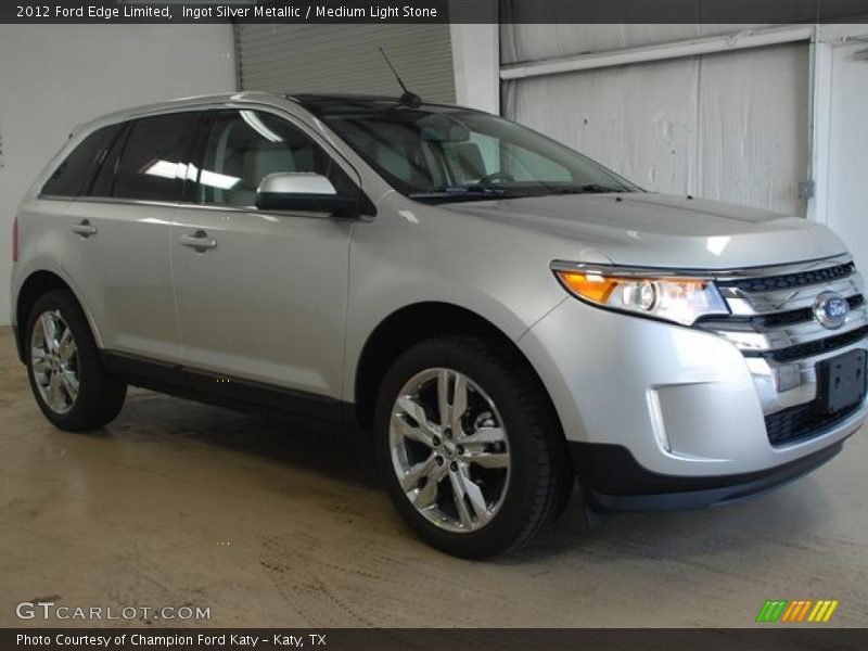 Ingot Silver Metallic / Medium Light Stone 2012 Ford Edge Limited