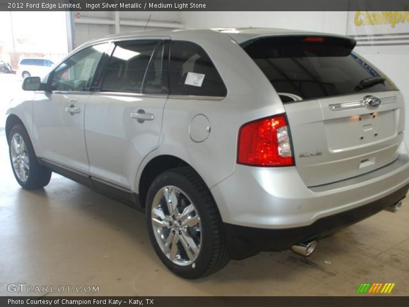 Ingot Silver Metallic / Medium Light Stone 2012 Ford Edge Limited