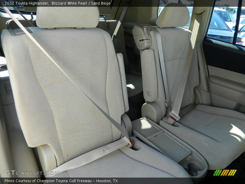 Blizzard White Pearl / Sand Beige 2012 Toyota Highlander