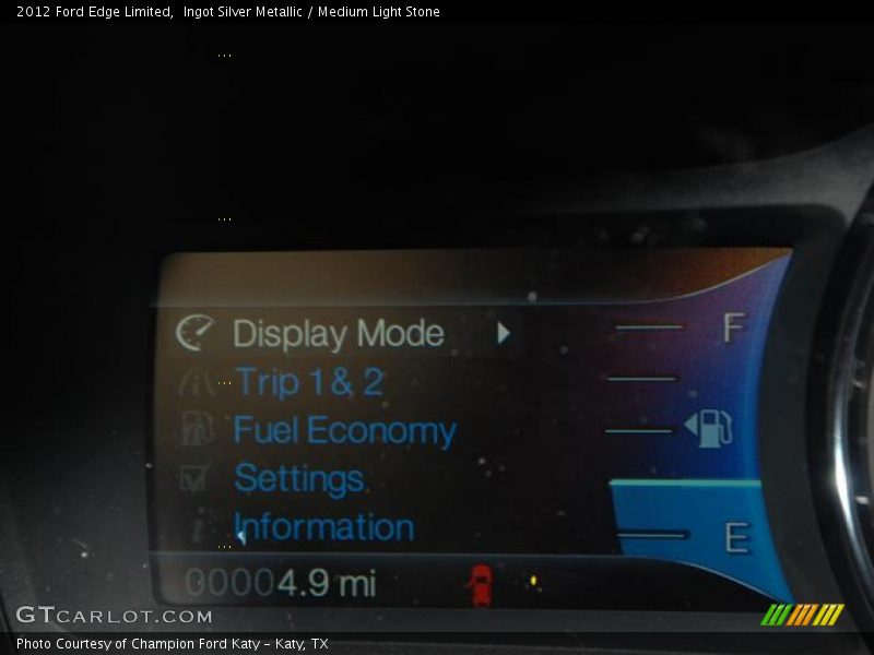 Ingot Silver Metallic / Medium Light Stone 2012 Ford Edge Limited