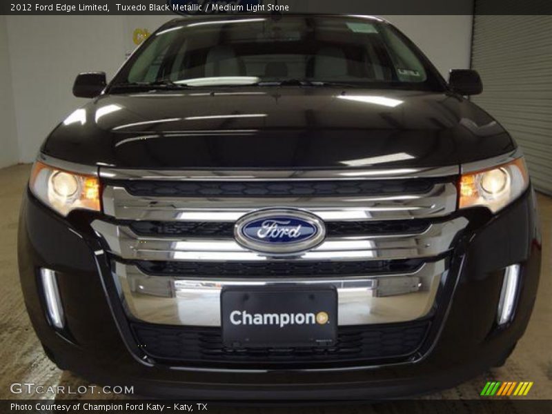 Tuxedo Black Metallic / Medium Light Stone 2012 Ford Edge Limited