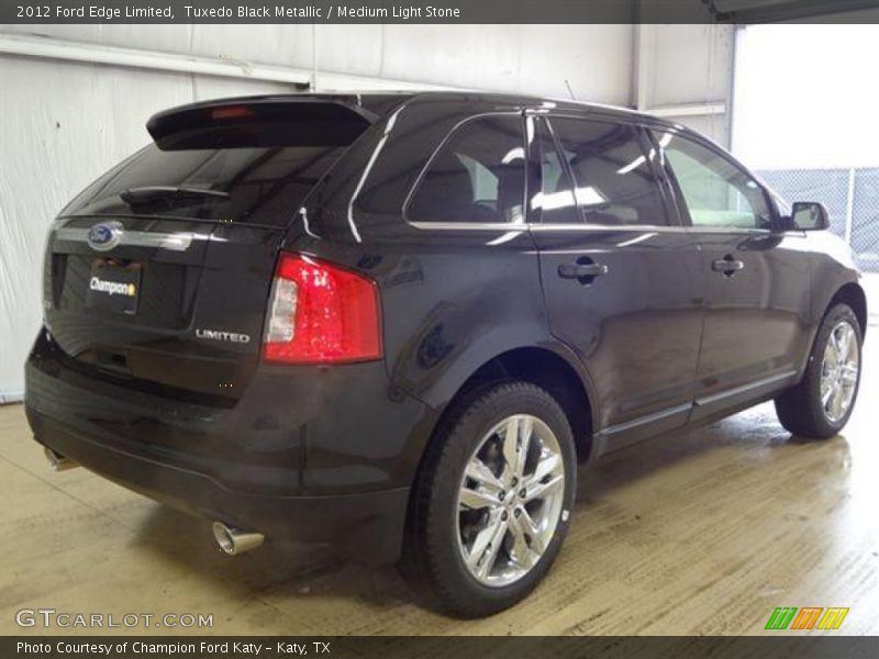 Tuxedo Black Metallic / Medium Light Stone 2012 Ford Edge Limited