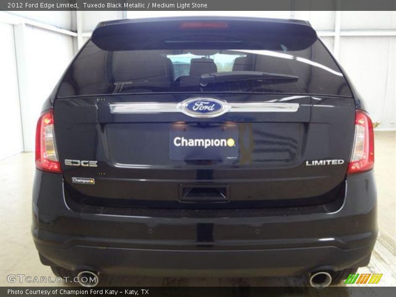 Tuxedo Black Metallic / Medium Light Stone 2012 Ford Edge Limited