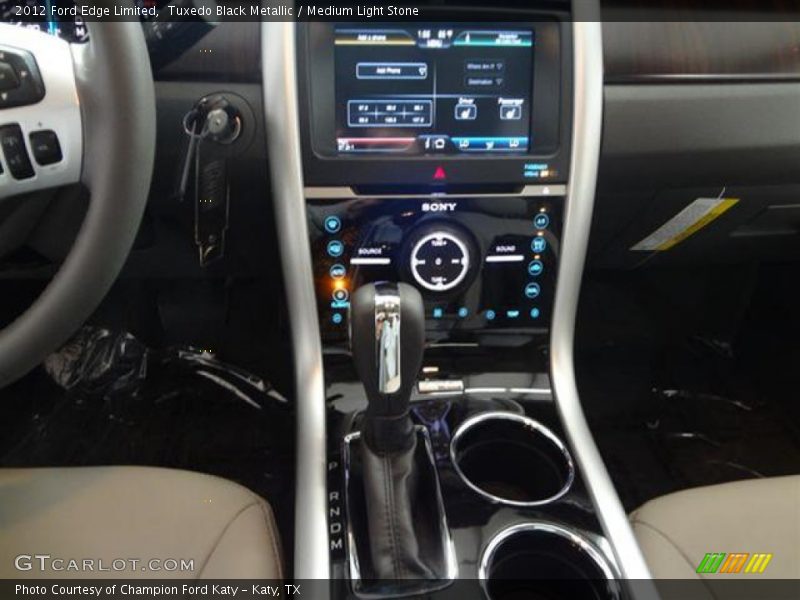 Tuxedo Black Metallic / Medium Light Stone 2012 Ford Edge Limited