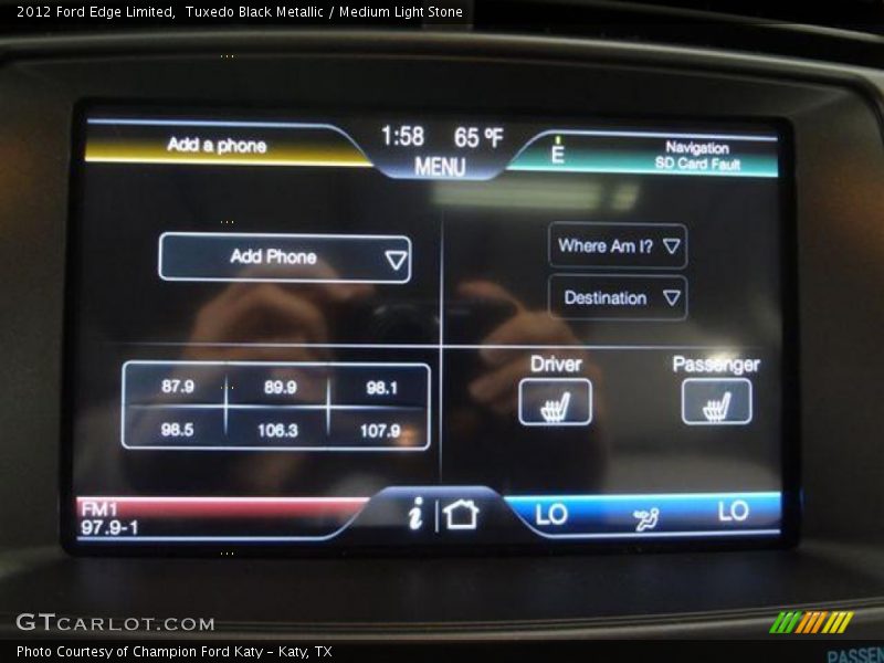 Tuxedo Black Metallic / Medium Light Stone 2012 Ford Edge Limited