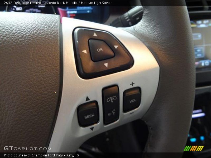Tuxedo Black Metallic / Medium Light Stone 2012 Ford Edge Limited