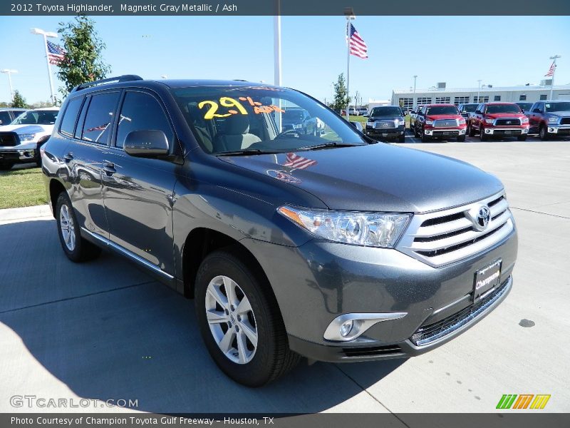 Magnetic Gray Metallic / Ash 2012 Toyota Highlander