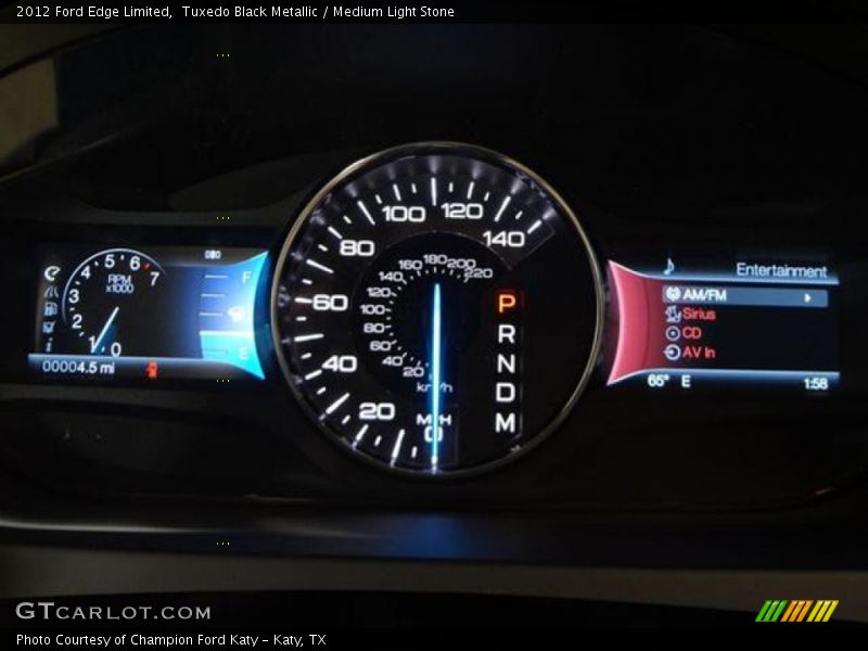 Tuxedo Black Metallic / Medium Light Stone 2012 Ford Edge Limited