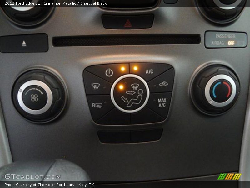 Cinnamon Metallic / Charcoal Black 2012 Ford Edge SE