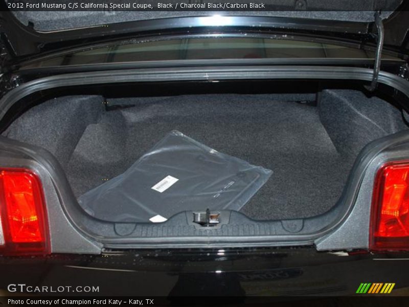 Black / Charcoal Black/Carbon Black 2012 Ford Mustang C/S California Special Coupe