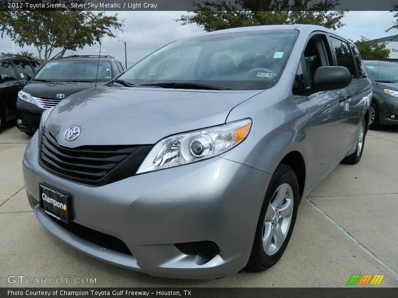 Silver Sky Metallic / Light Gray 2012 Toyota Sienna