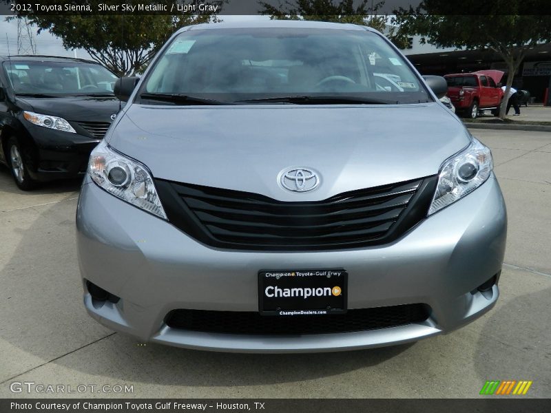 Silver Sky Metallic / Light Gray 2012 Toyota Sienna