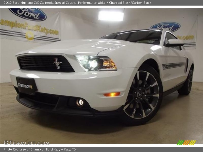 Performance White / Charcoal Black/Carbon Black 2012 Ford Mustang C/S California Special Coupe