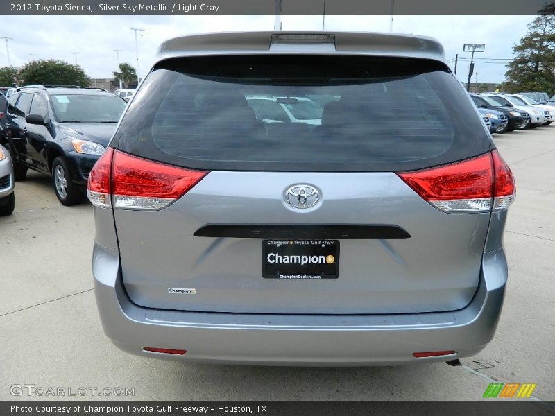 Silver Sky Metallic / Light Gray 2012 Toyota Sienna