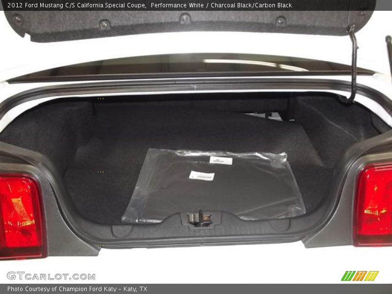  2012 Mustang C/S California Special Coupe Trunk