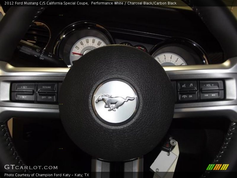 Performance White / Charcoal Black/Carbon Black 2012 Ford Mustang C/S California Special Coupe