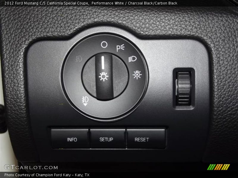 Controls of 2012 Mustang C/S California Special Coupe