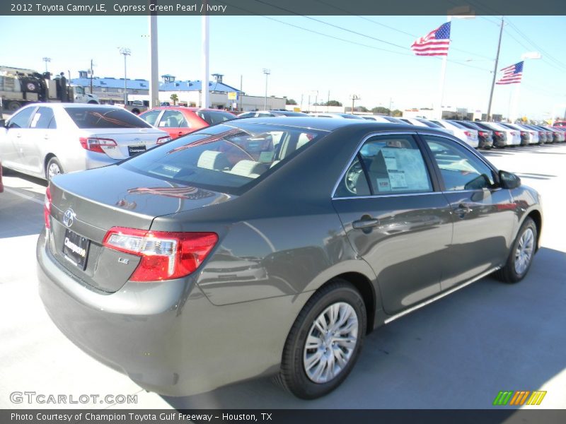 Cypress Green Pearl / Ivory 2012 Toyota Camry LE