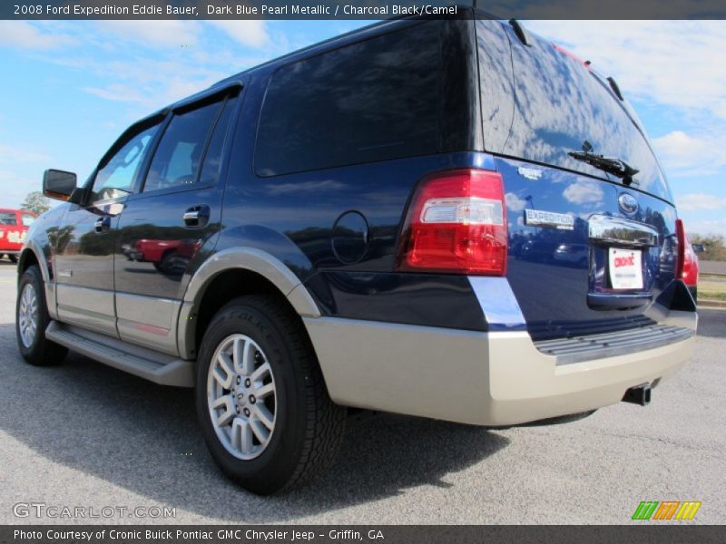 Dark Blue Pearl Metallic / Charcoal Black/Camel 2008 Ford Expedition Eddie Bauer