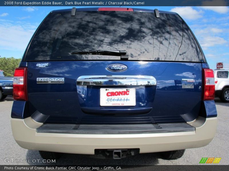 Dark Blue Pearl Metallic / Charcoal Black/Camel 2008 Ford Expedition Eddie Bauer