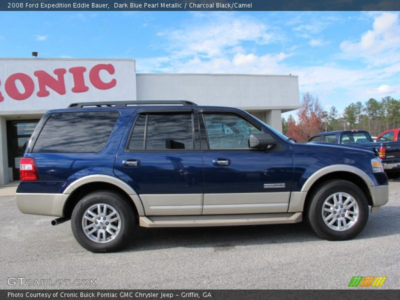 Dark Blue Pearl Metallic / Charcoal Black/Camel 2008 Ford Expedition Eddie Bauer