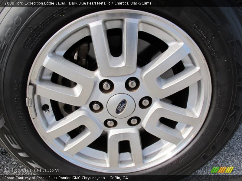Dark Blue Pearl Metallic / Charcoal Black/Camel 2008 Ford Expedition Eddie Bauer