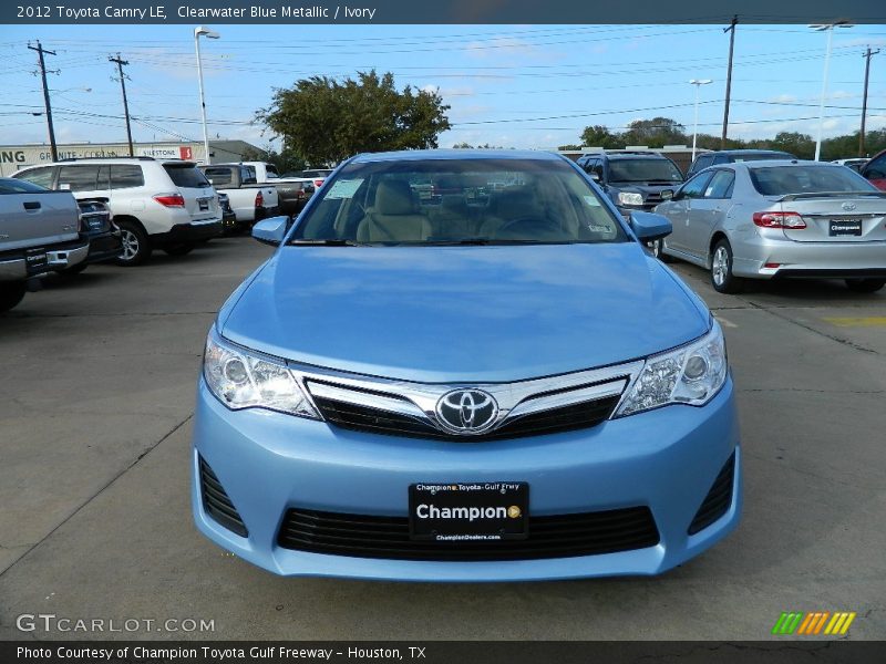 Clearwater Blue Metallic / Ivory 2012 Toyota Camry LE