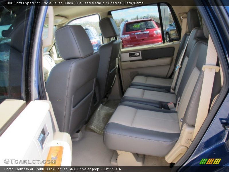 Dark Blue Pearl Metallic / Charcoal Black/Camel 2008 Ford Expedition Eddie Bauer