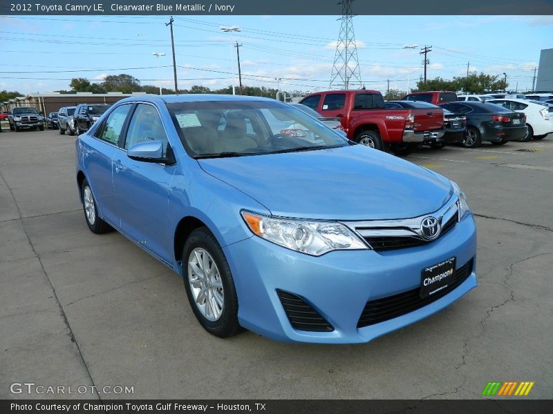 Clearwater Blue Metallic / Ivory 2012 Toyota Camry LE
