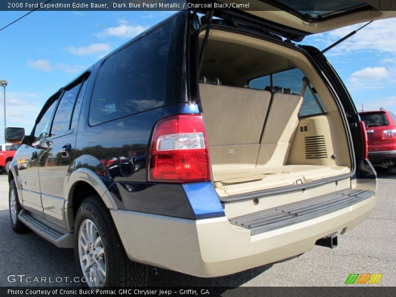 Dark Blue Pearl Metallic / Charcoal Black/Camel 2008 Ford Expedition Eddie Bauer